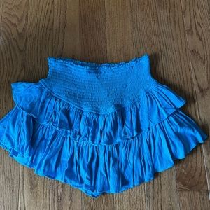 A beautiful blue ruffled skirt from Rock N Rags. Perfect for the summer!